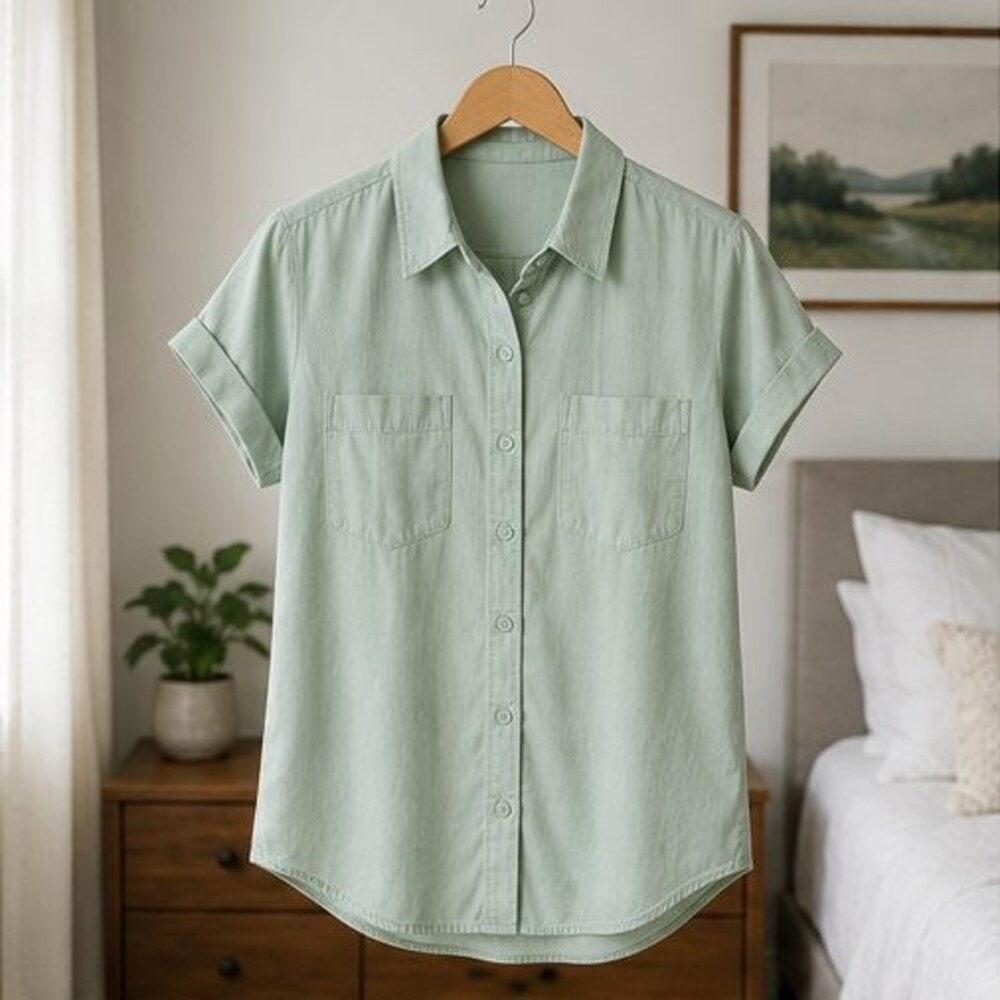 Mint Utility Pocket Shirt